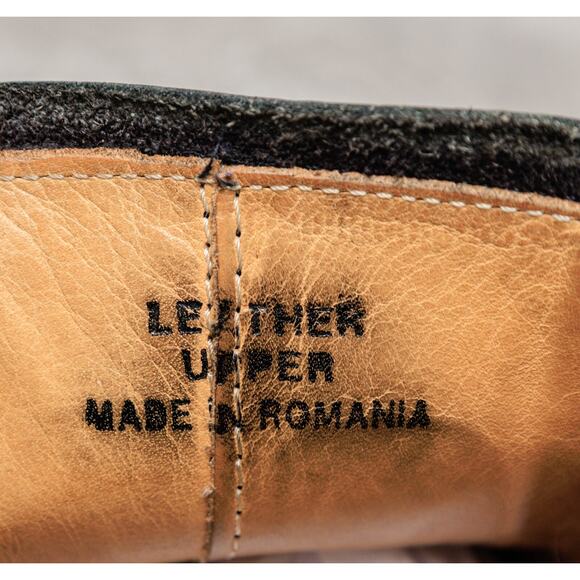 Kenneth Cole New York Black Leather Slip On Square Toe Loafers Mens Size 10 - Picture 14 of 15